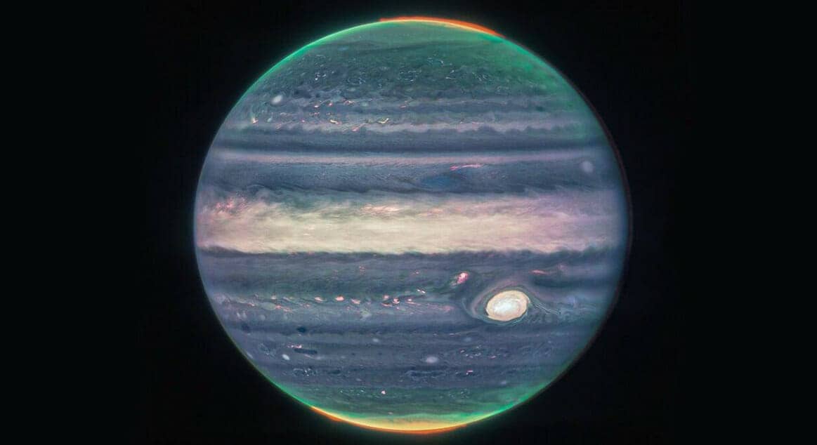 NASA, Юпитер, съемка с телескопа «Джеймс Уэбб»